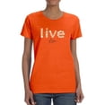 thumbnail image 1 of Live Life Daisy Lettering T-Shirt Women -Image by Shutterstock, Female Medium, 1 of 4