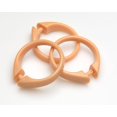 thumbnail image 1 of Live Life Set of 12 Plastic Snap Shower Curtain Hooks - Peach, 1 of 2