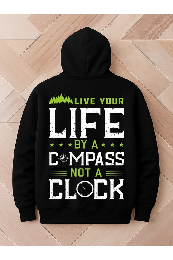 Live Your Life graphic hoodies Camping mens polyester black Comfy Loose Drawstring Trendy Hooded Pullover,Clothing For Autumn Winter casual graphic cute guys Classic Unisex hoodie