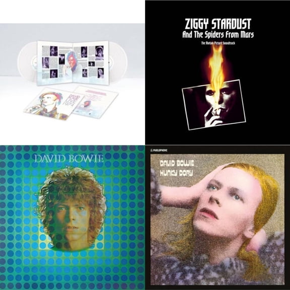 Live Los Angeles 1974 (White LP Vinyl/Limited) & Ziggy Stardust & The Spiders From Mars Ost (2LP) & David Bowie Aka Space Oddity & Hunky Dory