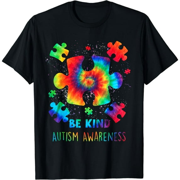 Live Love Accept Autism Awareness Support Acceptance Tie Dye T-Shirt