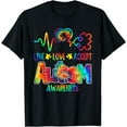 thumbnail image 1 of Live Love Accept Autism Awareness Support Acceptance Tie Dye T-Shirt, 1 of 4