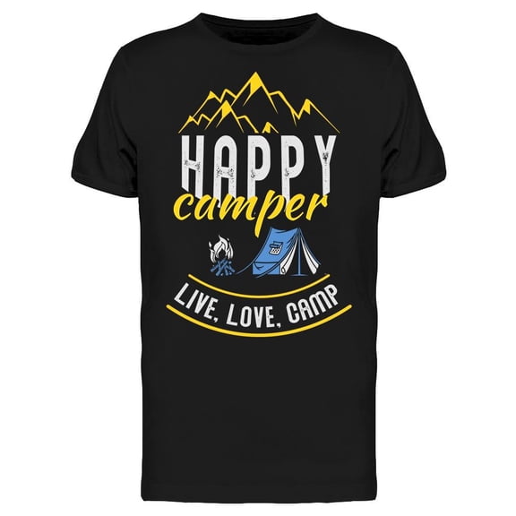 Live, Love And Camp T-Shirt Men -Image by Shutterstock, Male XX-Large