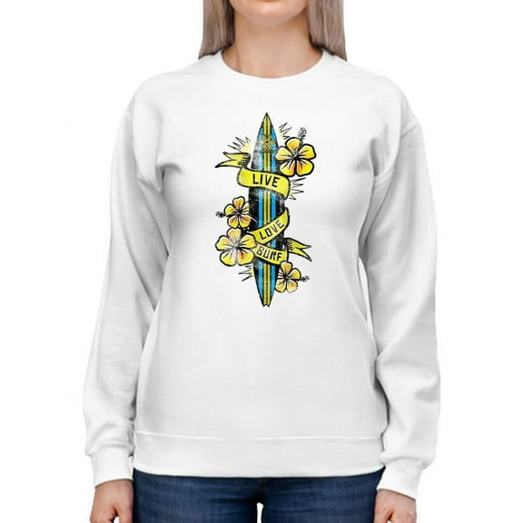 Pipeline Live Love Surf Graphic - Sweatshirt Women's