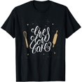 thumbnail image 1 of Live Love Bake Funny Baking Pastry Lover Gift T-Shirt, 1 of 4