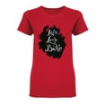 thumbnail image 1 of Live. Love. Bake. Shaped T-Shirt Women -Image by Shutterstock, Female Large, 1 of 2