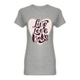 thumbnail image 1 of Live Love Bake  Shaped T-Shirt Women -Image by Shutterstock, Female XX-Large, 1 of 2