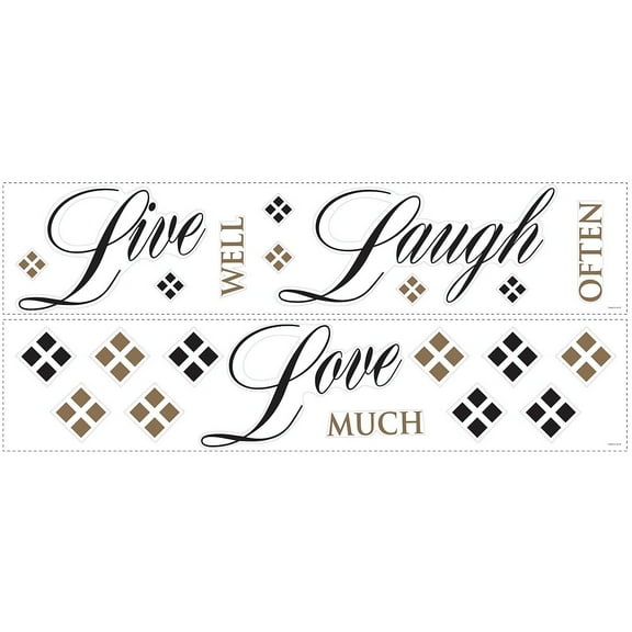 Live, Love, Laugh Quote Wall Decals