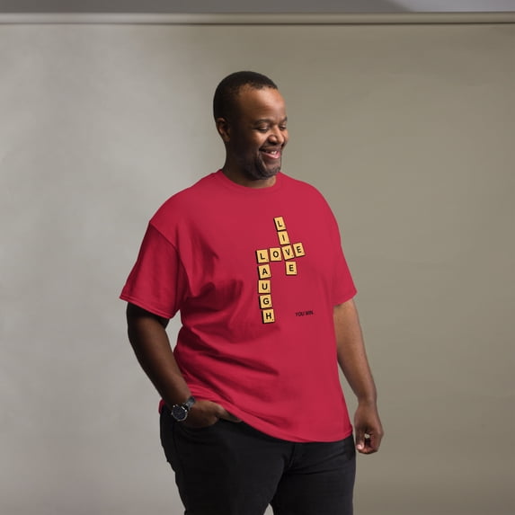 Live, Love Laugh WB Men's classic tee (Cardinal, 3XL)