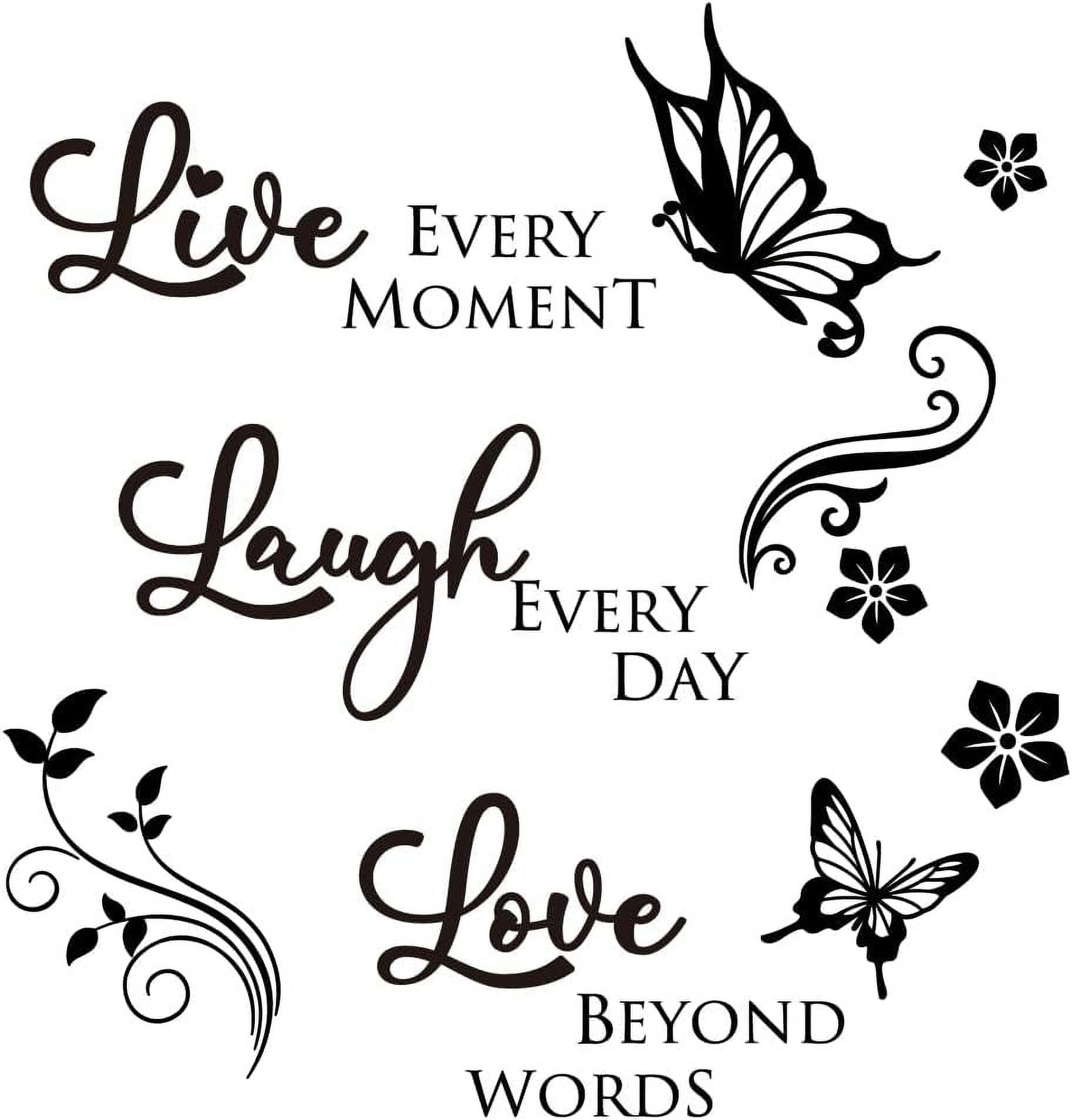 Live Love Laugh Wall Sticker Motivational Wall Decals Family Inspirational Wall Stickers Quotes Wall Decor Living Room Quotes Wall Decor Stickers