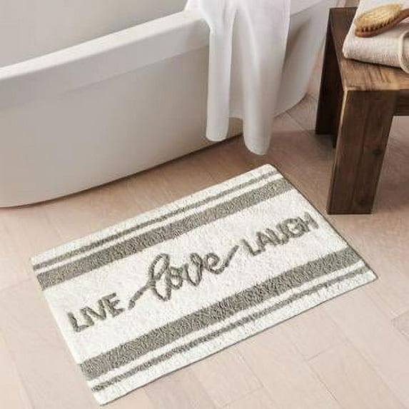 Live Love Laugh Word Novelty Cute Bath Rug