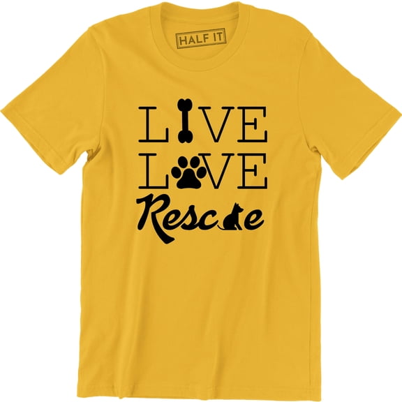 Live Love Rescue - Animal Rescue Pet Puppy Lovers Men's T-Shirt