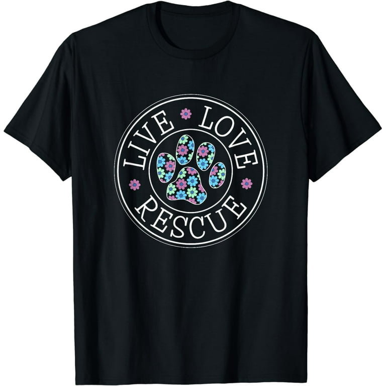 Live K9 Shirt Paw Distressed Live K9 Shirt Paw Distressed