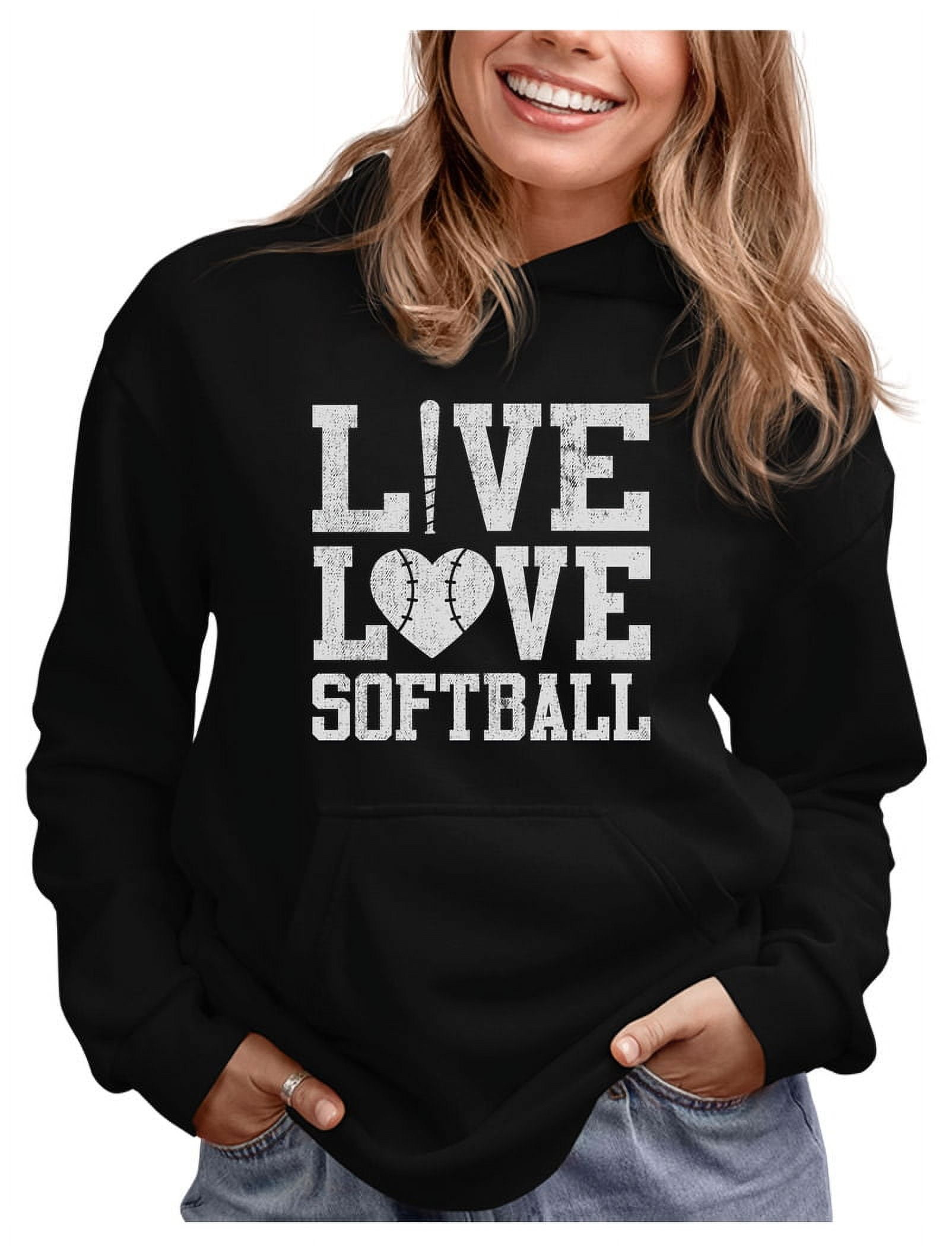 Live Love Softball Tshirt Girls Women Gift Idea main image 1
