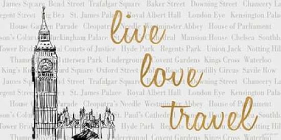 Live Love Travel Canvas Art - Nicholas Biscardi (24X48)