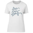 thumbnail image 1 of Live Love Woof, Cute Dog Quote T-Shirt Women -Image by Shutterstock, Female XX-Large, 1 of 4