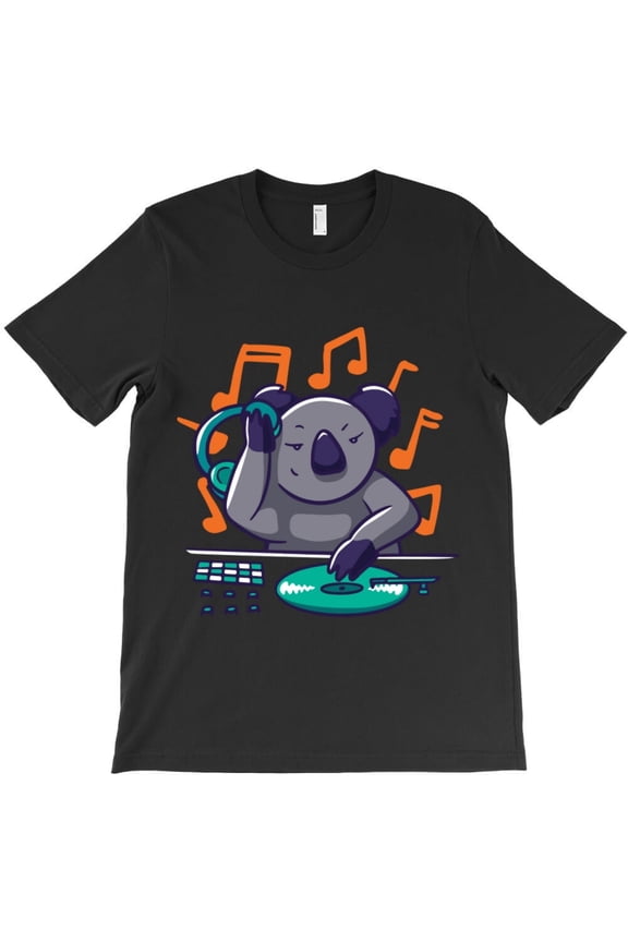 Live Music Funny Koala DJ And Hip Hop Culture Graphic H49012 Unisex T-Shirt, Up to 5XL Available