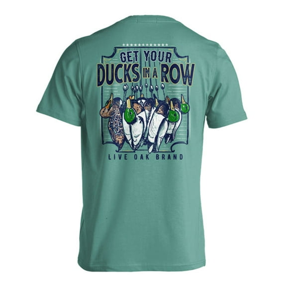 Live Oak Brand Ducks In A Row Unisex Comfort Colors Pocket Short Sleeve T-shirt