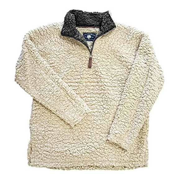 Live Oak Youth 1/4 Zip Fleece Pullover-Oatmeal-small