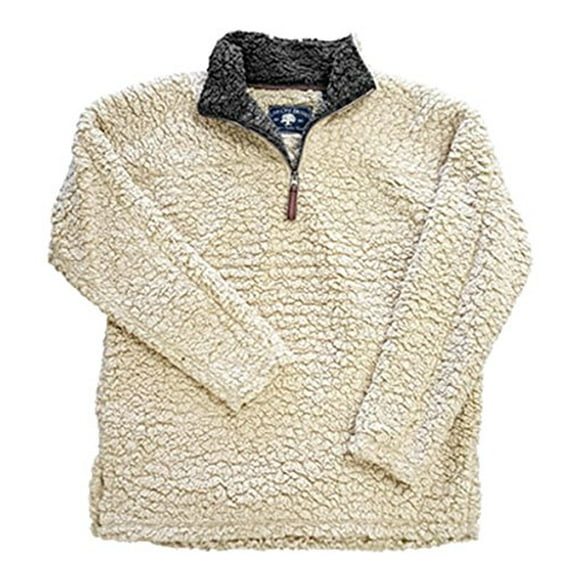 Live Oak Youth 1/4 Zip Fleece Pullover-Oatmeal-small