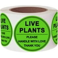 thumbnail image 1 of Live Plants Handle with Love Stickers 2 Inch Green Fragile Handling Shipping Labels 250 pcs, 1 of 4