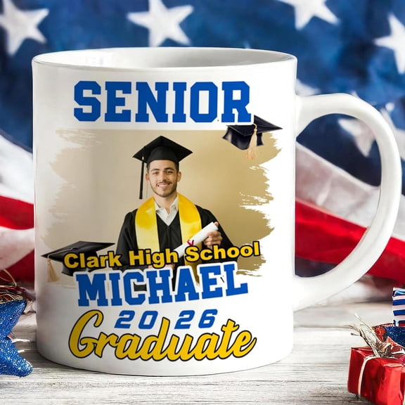 Live Preview Custom Graduation Mug Graduation Gift 2026, Senior 2026, Class Of 2026, Bekilab Ceramic Coffee Mug, 11oz 15oz Gift