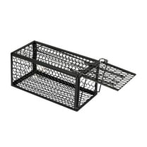 Live Rat Trap Indoor/Outside - Squirrel Trap, Have A Heart Animal for Chipmunk, Small Rabbits, Weasel and Similar-Size Rodents, Fully Assembled,Black,5x5x9"