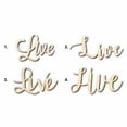 thumbnail image 1 of Live Sign Unfinished Wood Cutout Home Decor DIY Option 2- 42" Wide / 1/2", 1 of 3