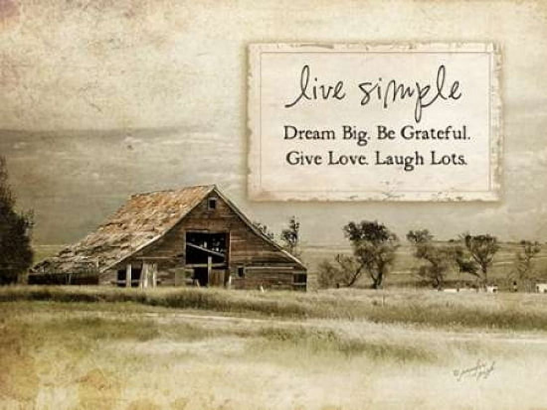 Live Simple Canvas Art - Jennifer Pugh (18 x 24)