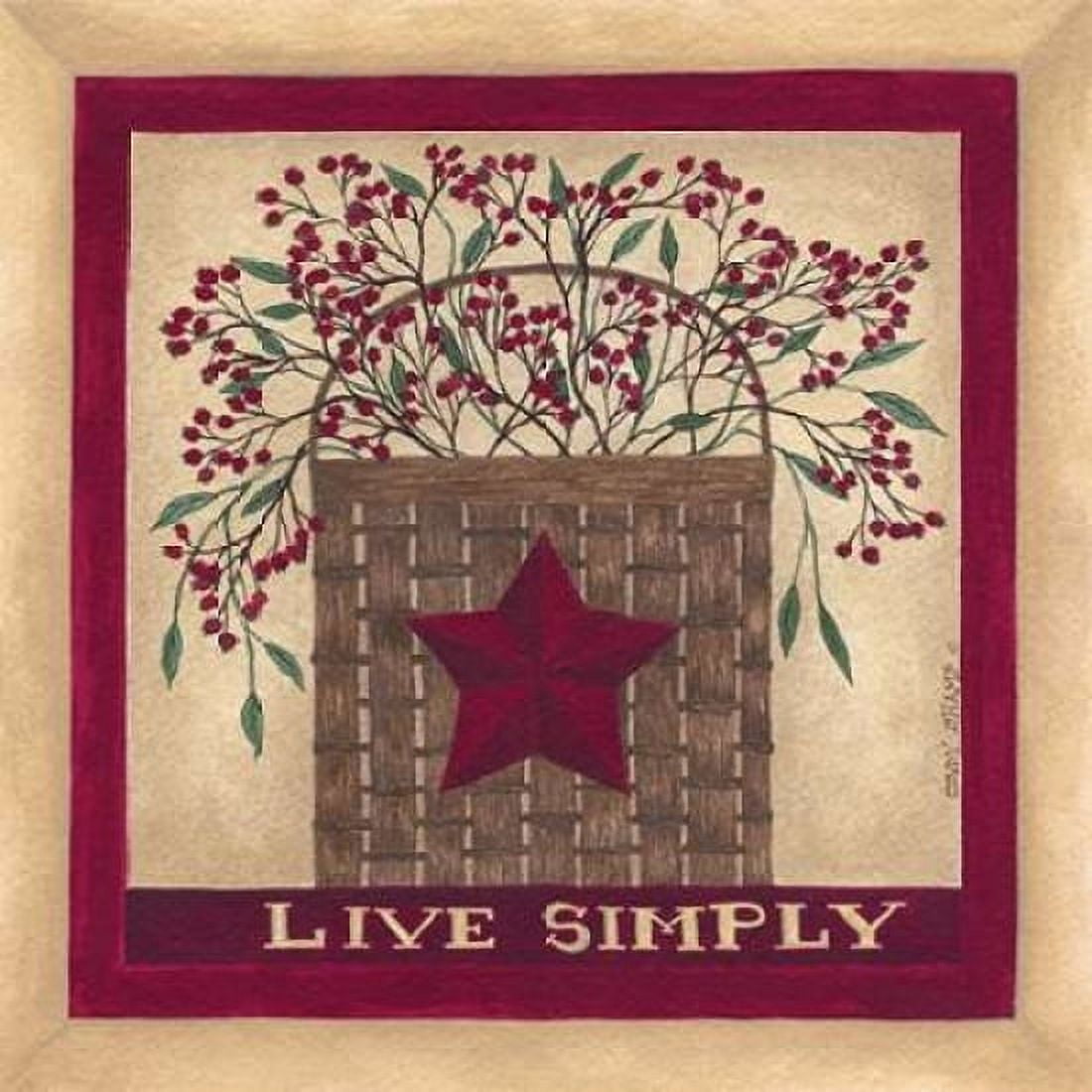 Live Simply Canvas Art - Cindy Shamp (24 x 24)
