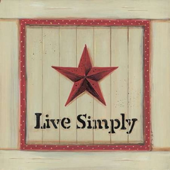 Live Simply Canvas Art - Karen Tribbet (24 x 24)