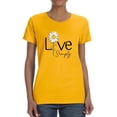thumbnail image 1 of Live Simply Daisy T-Shirt Women -Image by Shutterstock, Female Small, 1 of 4