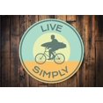 thumbnail image 1 of Live Simply Novelty Decor, Metal Wall Sign - 12" Circle, 1 of 4