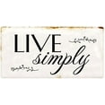 thumbnail image 1 of Live Simply Series 6x12 Inch Sign Home Decor Retro Wall Decor Garage Kitchen Bar Poster Metal Sign Tin Signs, 1 of 4