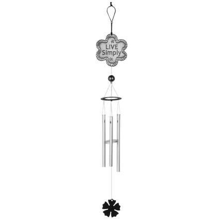Live Simply Wind Chime Ganz Wind Chime Inspirational Charm