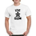 thumbnail image 1 of Live Slow T-Shirt Men -Smartprints Designs, Male x-Large, 1 of 4