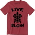 thumbnail image 1 of Live Slow Turtle Funny Animal Love Tortoise Men's Gift T-Shirt, 1 of 4