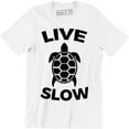 thumbnail image 1 of Live Slow Turtle Funny Animal Love Tortoise Men's Gift T-Shirt, 1 of 4