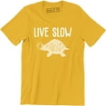 thumbnail image 1 of Live Slow Turtle Funny Cute Animal Pet Lover Tortoise Men's T-Shirt, 1 of 4