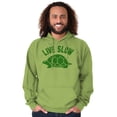 thumbnail image 1 of Live Slow Turtle Tortoise Animals Hoodie Sweatshirt Women Men Brisco Brands S, 1 of 6