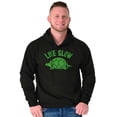 thumbnail image 1 of Live Slow Turtle Tortoise Animals Hoodie Sweatshirt Women Men Brisco Brands X, 1 of 6