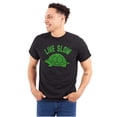 thumbnail image 1 of Live Slow Turtle Tortoise Animals Men's Graphic T Shirt Tees Brisco Brands S, 1 of 4