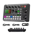 thumbnail image 1 of Live Sound Card with Dj Mixer Effects & Voice Changer, F998 Live Sound Card Audio Mixer,F998 Podcast Recording Equipment with Podcast Mixer,Sound Card for Live Streaming/Singing Broadcast/Gaming E1Q7, 1 of 1