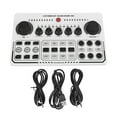 Live Sound Card Intelligent Noise Reduction USB Mini Sound Mixer Board for Music Recording