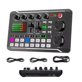 Live Sound Card with DJ Mixer Effects, Voice Changer & Multiple Recording Modes for Live Streaming, Singing Broadcast and Gaming