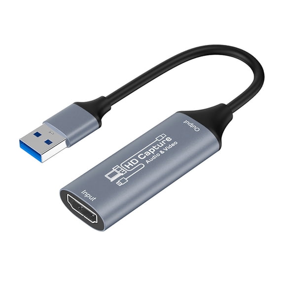 Live Streaming Capturing Card 4K Input to 1080P Output USB Instantly Compatible Consoles PC Phone