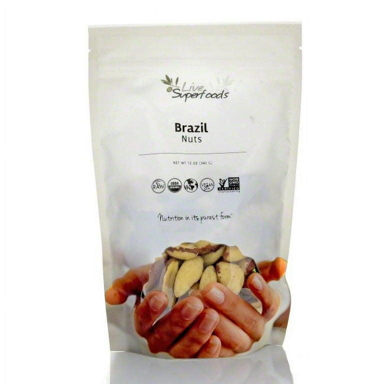 Organic Brazil Nuts, Raw - 8oz