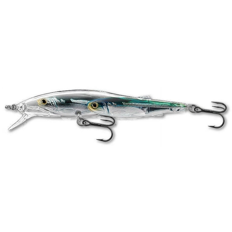 Live Target Koppers Minnow Silver Blue Green 4 1/4 Baitball Lure