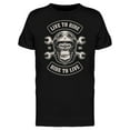 thumbnail image 1 of Live To Ride Gorilla Rider T-Shirt Men -Image by Shutterstock, Male 3X-Large, 1 of 2
