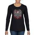 thumbnail image 1 of Live To Ride Motto Motorcylce Club Cars and Trucks Womens Graphic Long Sleeve T-Shirt, Black, Small, 1 of 3